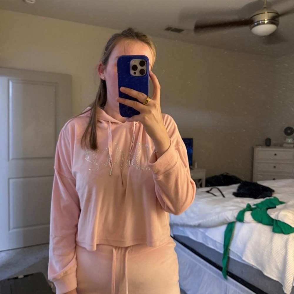 Pink Juicy Couture hoodie and sweatpants set